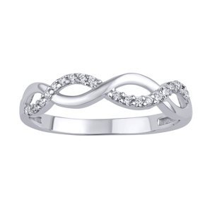 Stříbrný prsten Luren s Brilliance Zirconia velikost obvod 49 mm
