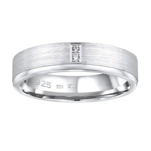 Snubní stříbrný prsten MADEIRA v provedení se zirkony pro ženy velikost obvod 62 mm