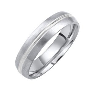 Snubní ocelový prsten DALIA pro muže i ženy velikost obvod 75 mm