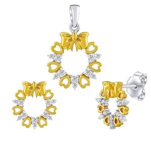 Stříbrný/pozlacený set šperků Missy s Brilliance Zirconia