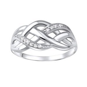Luxusní stříbrný prsten ELISEE se zirkony velikost obvod 61 mm