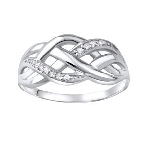 Luxusní stříbrný prsten ELISEE se zirkony velikost obvod 56 mm
