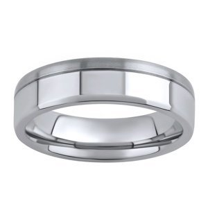 Ocelový prsten - snubní - pro muže RC2028-M velikost obvod 60 mm