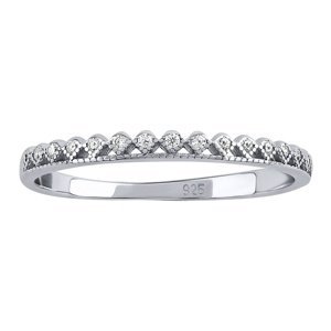Stříbrný prsten Titty s Brilliance Zirconia velikost obvod 59 mm