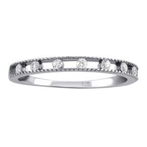 Stříbrný prsten Erica s Brilliance Zirconia velikost obvod 46 mm