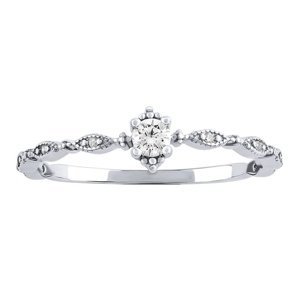 Stříbrný prsten Manon s Brilliance Zirconia velikost obvod 59 mm