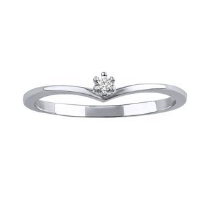 Stříbrný prsten Delilah s Brilliance Zirconia velikost obvod 46 mm