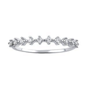 Stříbrný prsten Tatiana s čirými Brilliance Zirconia velikost obvod 59 mm