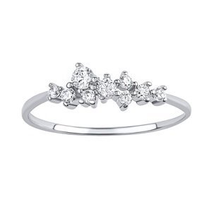 Stříbrný prsten Maia s Brilliance Zirconia velikost obvod 46 mm