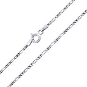 Stříbrný náhrdelník Figaro varianta 40 cm