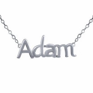 Stříbrný řetízek se jménem Adam