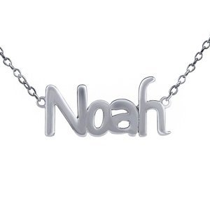 Stříbrný řetízek se jménem Noah