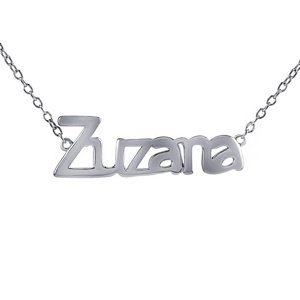 Stříbrný řetízek se jménem Zuzana
