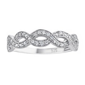 Stříbrný prsten Heiko s Brilliance Zirconia velikost obvod 48 mm