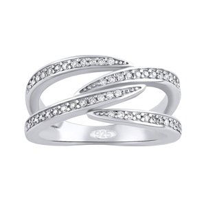 Stříbrný prsten Banea s Brilliance Zirconia velikost obvod 48 mm