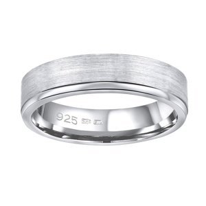 Snubní stříbrný prsten MADEIRA v provedení bez kamene pro muže i ženy velikost obvod 69 mm