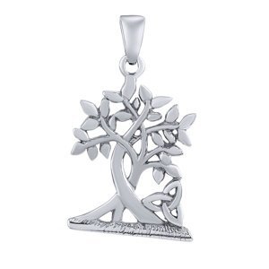 Stříbrný přívěsek strom života Triquetra