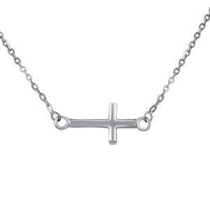 Stříbrný náhrdelník Bree s křížkem