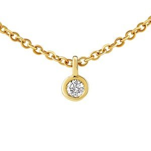 Diamantový náhrdelník Manhattan ve žlutém zlatě - 0,03 ct