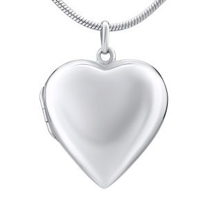 Stříbrný medailon otevirací srdce 26 mm