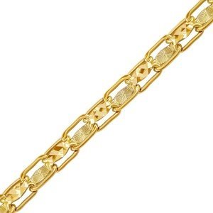 Dámský zlatý náramek Nilnix ze žlutého zlata - 4 mm