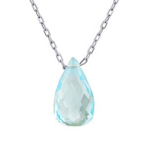 Stříbrný náhrdelník Belial s modrým topazem