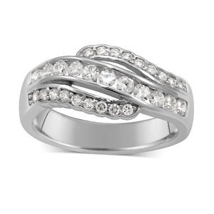 Elegantní stříbrný prsten FLARE velikost obvod 54 mm