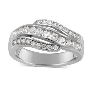 Elegantní stříbrný prsten FLARE velikost obvod 49 mm