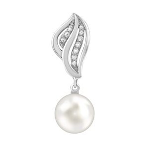 Stříbrný přívěsek s bílou pravou přírodní perlou