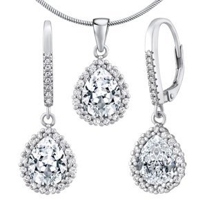 Stříbrný set šperků AMIRA náušnice a přívěsek