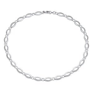Luxusní stříbrný náhrdelník SAHARA se zirkony