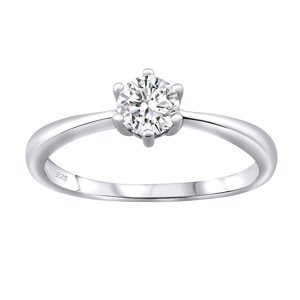 Stříbrný prsten SOPHIA se Swarovski® Zirconia velikost obvod 49 mm
