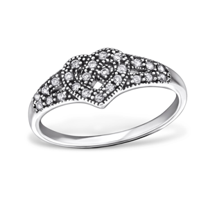 OLIVIE - stříbrný prsten 0216 Velikost prstenů: 6 (EU: 51 - 53) Ag 925, 1,80 g.