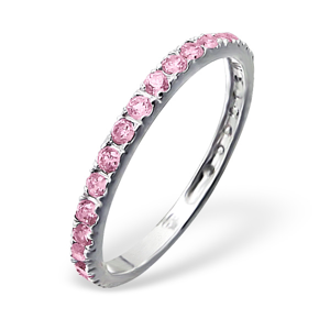 OLIVIE Stříbrný prsten se zirkony PINK 0659 Velikost prstenů: 5 (EU: 47 - 50) Ag 925; ≤1,4 g.