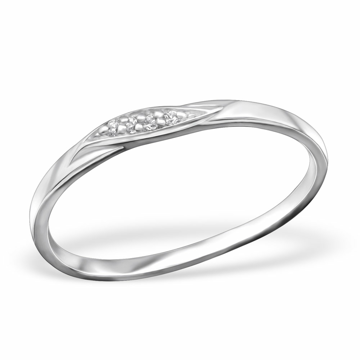 OLIVIE Stříbrný prsten 0667 Velikost prstenů: 7 (EU: 54-56) Ag 925; ≤1,05 g.