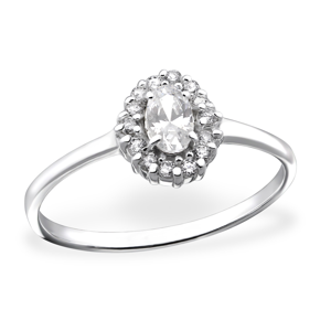 OLIVIE Stříbrný prsten se zirkonem 0670 Velikost prstenů: 5 (EU: 47 - 50) Ag 925; ≤1 g.