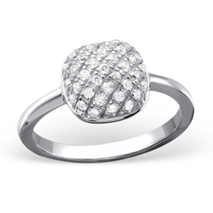 OLIVIE Stříbrný čtvercový prsten 0678 Velikost prstenů: 6 (EU: 51 - 53) Ag 925; ≤2,65 g.