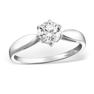 OLIVIE Stříbrný zásnubní prsten 0680 Velikost prstenů: 8 (EU: 57 - 58) Ag 925; ≤1,85 g.