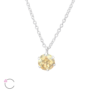 OLIVIE Stříbrný náhrdelník s krystaly Swarovski 0975 Ag 925; ≤1 g.