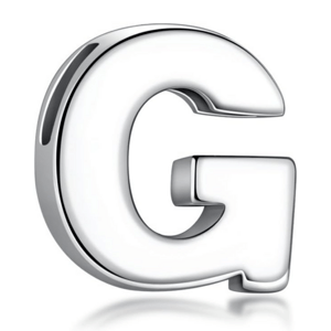 OLIVIE Navlékací stříbrný přívěsek PÍSMENO 6666 Písmeno/motiv: G Ag 925; ≤0,5 g.