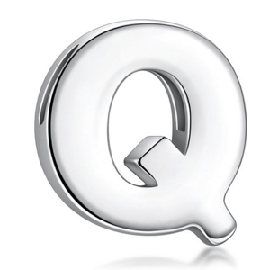 OLIVIE Navlékací stříbrný přívěsek PÍSMENO 6666 Písmeno/motiv: Q Ag 925; ≤0,5 g.