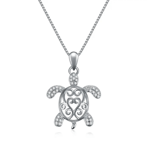 OLIVIE Stříbrný náhrdelník ŽELVA 8484 Ag 925; ≤3,5 g.