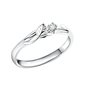 OLIVIE Stříbrný prsten JARNÍ VĚTVIČKA 8544 Velikost prstenů: 8 (EU: 57-58) Ag 925; ≤1,4 g.