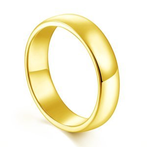 OLIVIE Snubní stříbrný prsten PRAMÍNEK GOLD 8584 Velikost prstenů: 11 (EU: 65-67), Pohlaví: Pánské Ag 925; ≤1,9 g.