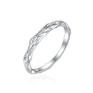 OLIVIE Snubní stříbrný prsten VĚTVIČKA 8589 Velikost prstenů: 13 (EU: 71), Pohlaví: Pánské Ag 925; ≤1,5 g.