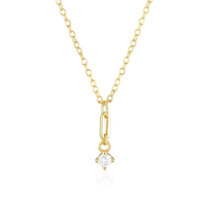 OLIVIE Stříbrný minimalistický náhrdelník GOLD 8649 Ag 925; ≤1,3 g.