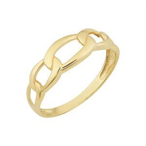 OLIVIE Stříbrný prsten ŘETĚZ GOLD 8845 Velikost prstenů: 8 (EU: 57-58) Ag 925; ≤2,0 g.