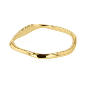 OLIVIE Stříbrný prsten VLNKA GOLD 8854 Velikost prstenů: 5 (EU: 49-50) Ag 925; ≤0,8 g.