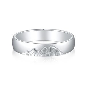 OLIVIE Snubní stříbrný prsten HORY 8892 Velikost prstenů: 8 (EU: 57-58), Pohlaví: Pánské Ag 925; ≤2,6 g.