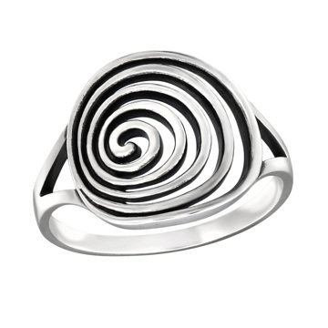 OLIVIE Stříbrný spirálový prsten 1020 Velikost prstenů: 5 (EU: 47 - 50) Ag 925; ≤2,55 g.